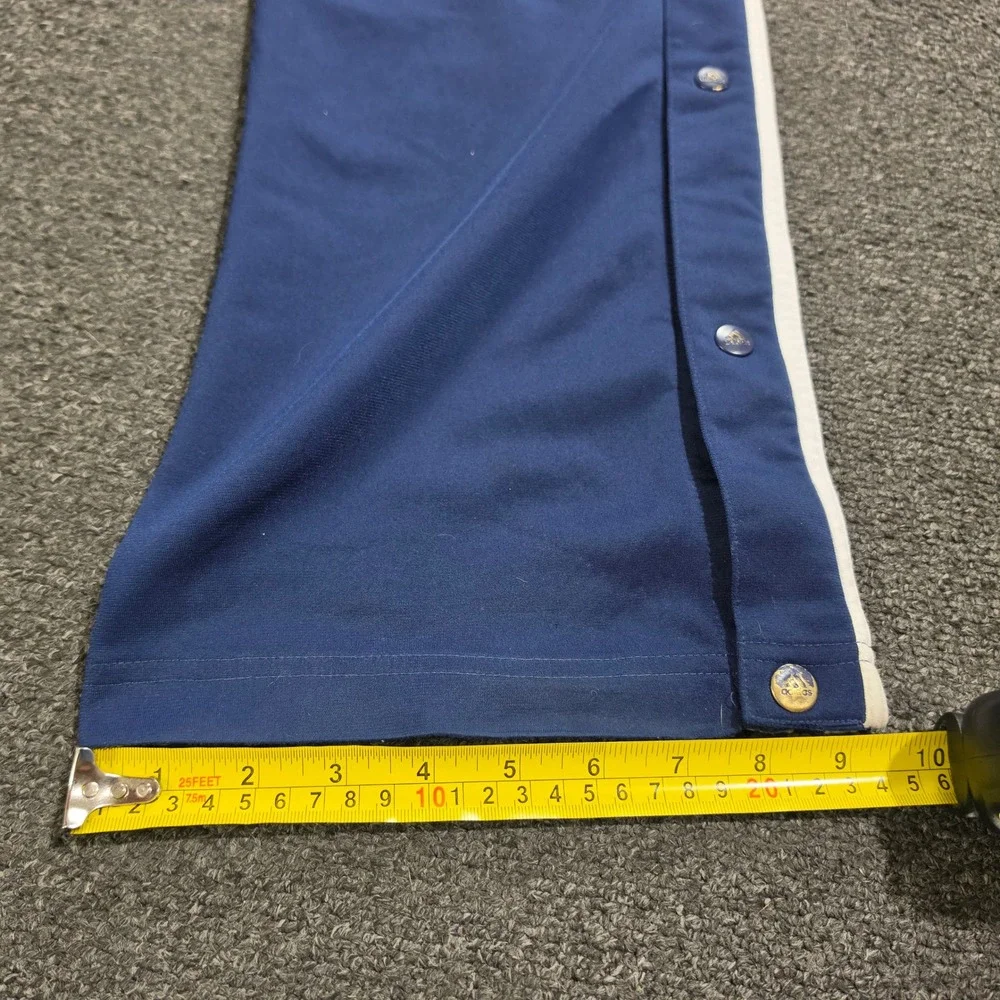 Vintage Adidas Break Away Track Pants Mens Small Blue Snap Button Tear Away - Picture 9 of 10